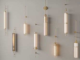 New Chinese Style Wall Lamp Outdoor Wall Lamp Long Wall Lamp Stair Wall Lamp Bedside Wall Lamp 3d model