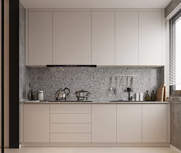 Modern Kitchen Cabinets 3d model