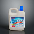 UltraClean White Plastic Liquid Detergent Bottle With 5L Capacity And Blue Cap