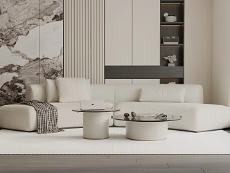 Three-seat sofa 3d model