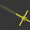 Yellow Tower Crane with Tall Lattice Structure for Construction Site Heavy Lifting Operations