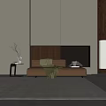 Modern Multiplayer Sofa Single Sofa 3d model