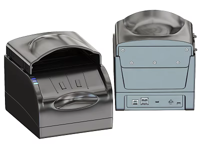 High Performance Business Thermal Receipt Printer With Compact Design And USB Interface 3d model