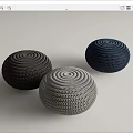 Modern Sofa Stool Sofa Stool Low Stool 3d model