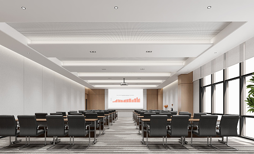 Modern Conference Room 3d model