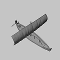 Ancient Egyptian Wooden Boat With Horus Eye Sail In Desert Mountain Scene