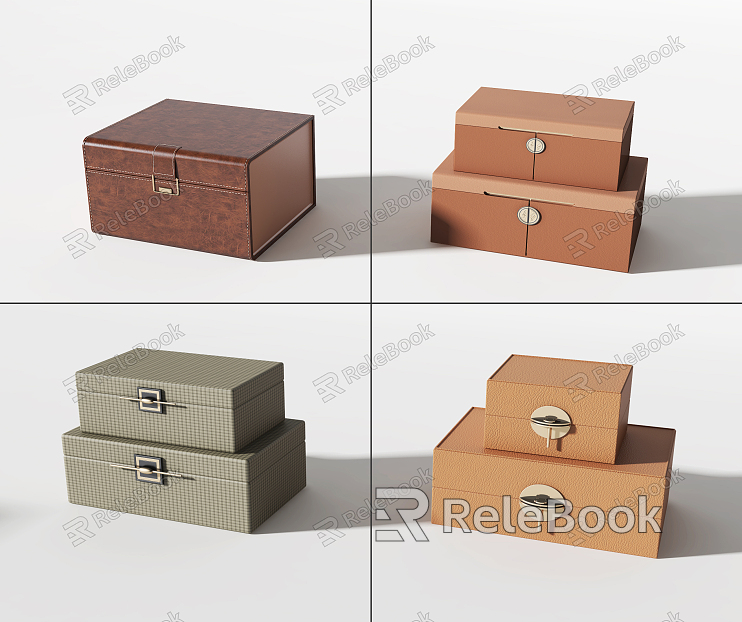 New Chinese style box soft box box combination model