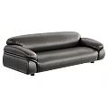 Modern Leather Sofa Design With Black And Brown Color Options For Interior Spaces