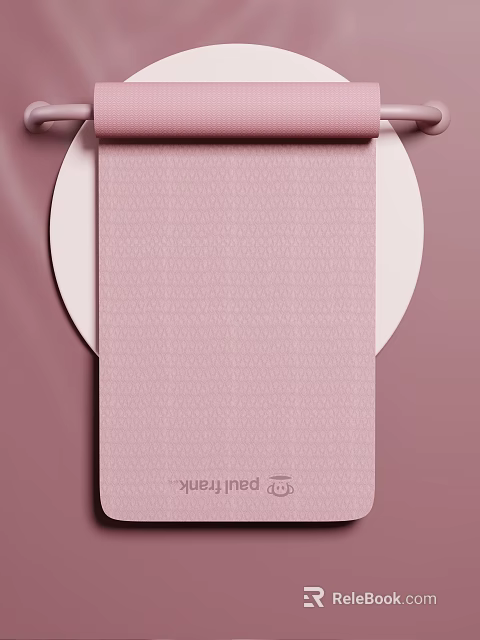 Paul Frank Pink Fitness Yoga Mat Perfect For Home Exercise And Workout Sessions 3d model 