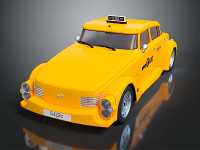 Modern Taxi 3d model