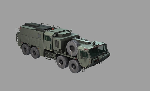 PBR US Army M977 Heavy Extended Mobility Tactical Truck HEMTT Battlefield Command Vehicle Communication Vehicle 3d model