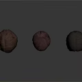 Three Brown Wig Mannequin Heads With Different Hairstyle Lengths And Textures