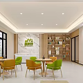 Hospital Outpatient Clinic Bright Waiting Area With Windows Greenery And Chairs