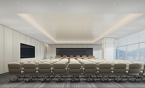 Modern Conference Room Simple Large Conference Room 3d model