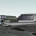 Modern Coliseum Building Paul Brown Stadium 3d model