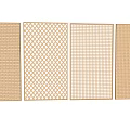 Various Wooden Lattice And Woven Room Dividers For Home Interior Decor