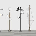 Stylish Modern Floor Lamps With Various Unique Shapes And Metal Stands