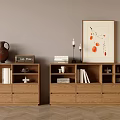 Bookcase Floor Bookcase Books Decorative Painting Decorative Bookcase Locker 3d model