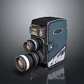 Vintage Dual Lens Camera Classic Electronic Device With Retro Design And Old-fashioned Look