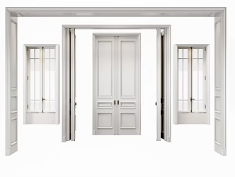 Jane Europe double door and window cover 3d model