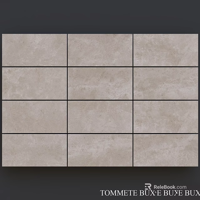 Beige Textured Tiles Grid Structure For Modern Building Components Design 3d model 