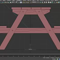 Dark Wooden Outdoor Picnic Table And Bench Set For Garden Use