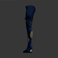 Blue Fit Pants With Yellow Knee Pads For Active Outdoor Use