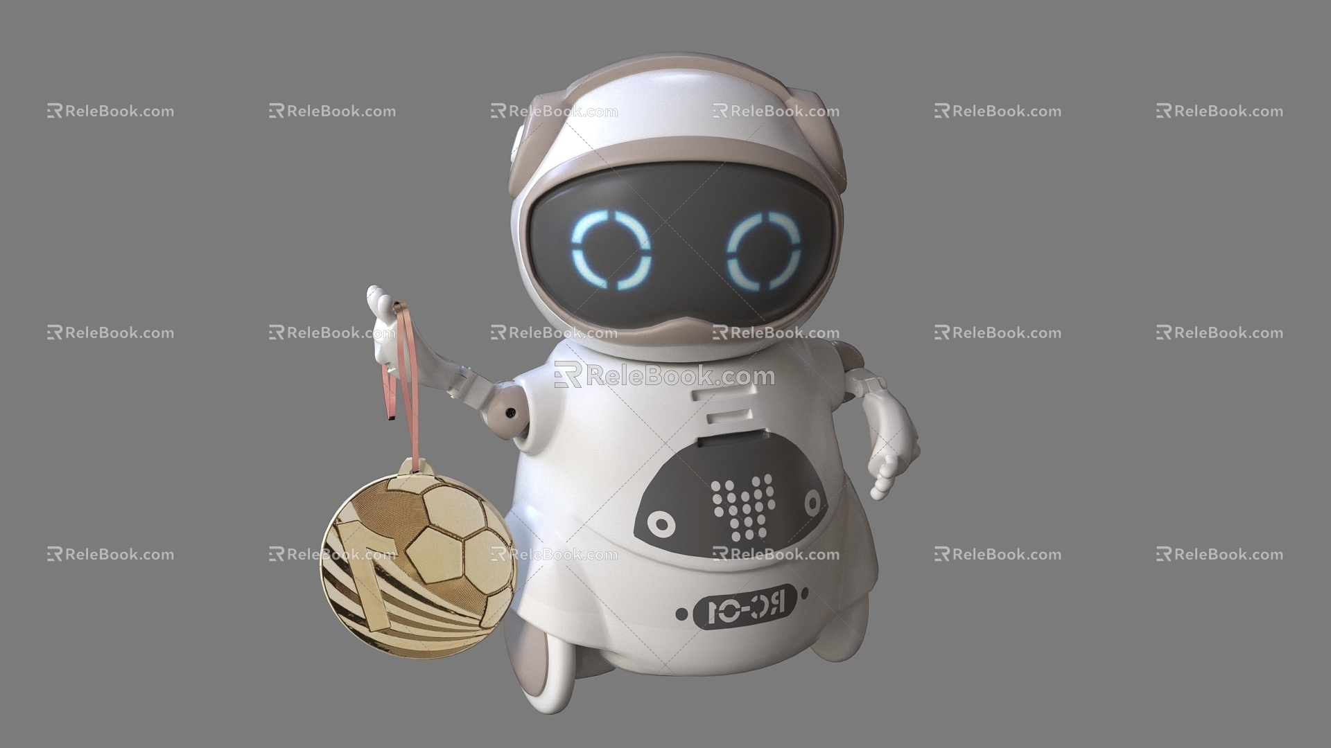 modern robot intelligent robot ornaments small robot 3d model