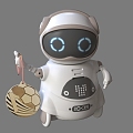 modern robot intelligent robot ornaments small robot 3d model