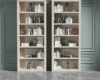 Book cabinet 3d model