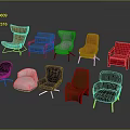 Modern Leisure Chairs In Various Colors And Stylish Designs For Home Decor