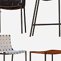 Modern Bar Stools with Various Designs Metal Legs and Comfortable Seats