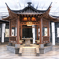 Chinese style pavilion ancient pavilion pavilion six corner pavilion garden architecture 3d model