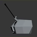 laser tower turret turntable sci-fi tower defense game tower defense sci-fi turret game turret game turret 3d model