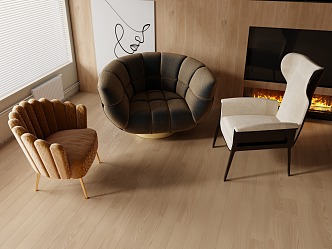 Modern Single Sofa Single Sofa Combination Single Chair 3d model