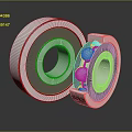 Industrial Equipment Precision Metal Ball Bearings Featuring Exposed Ball Structure And Durable Design
