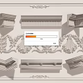 Various Decorative Gypsum Cornice Styles With Carved Patterns For Home Interior