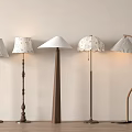 Middle ancient floor lamp 3d model