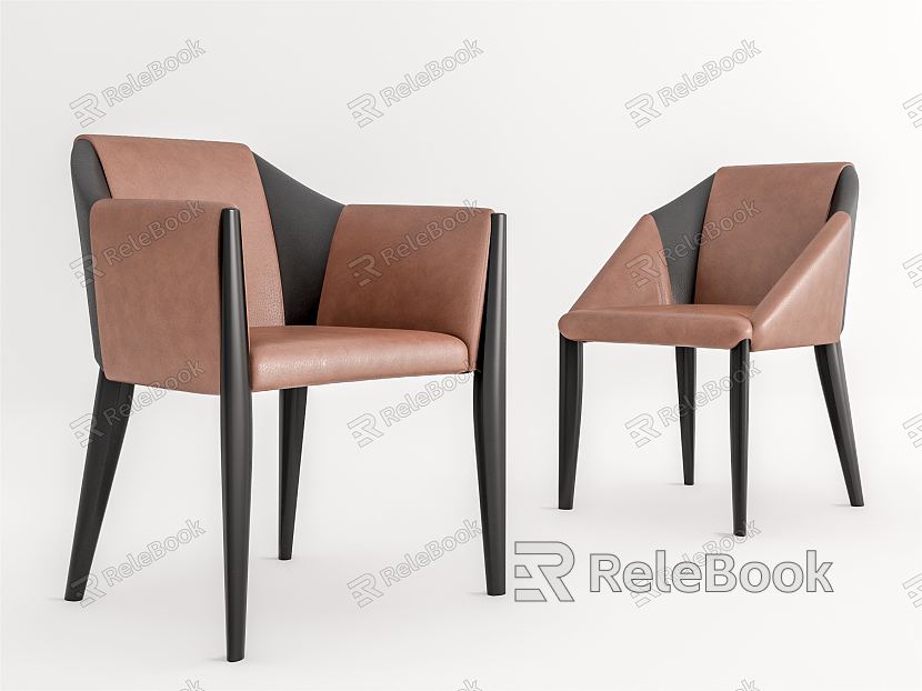 Modern Dining Chair Leather Dining Chair Single Chair Leisure Chair model