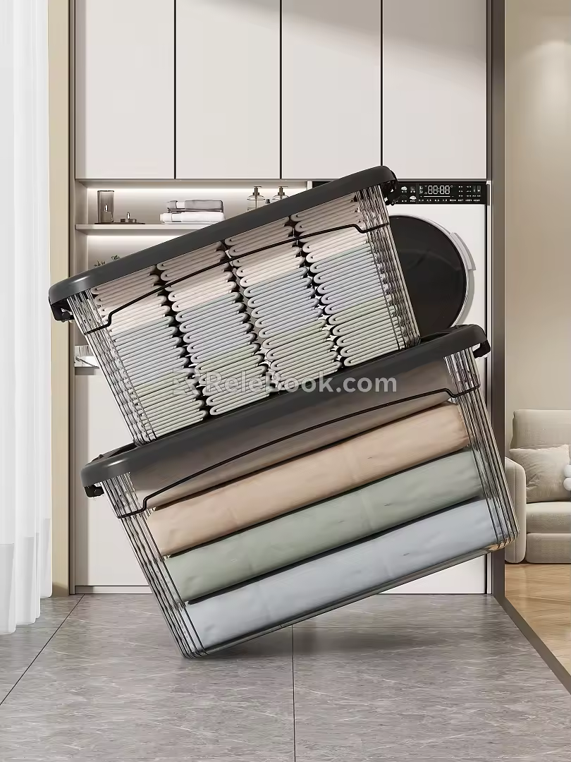Transparent Storage Box Folding Quilt Folding Clothes Floor Screen Window 3d model