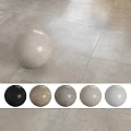 Spherical Component In Various Color Options Displayed On Tile Floor 3d model