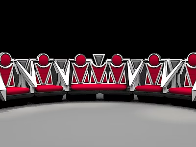 Modern Guest Chair Program Contestant Guest Chair 3d model