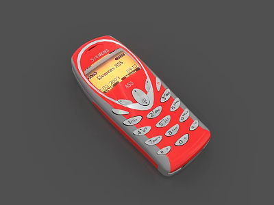 Modern mobile phone Siemens 3d model