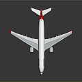 Detailed Qantas Aircraft Model With White Body And Red Tail For Aerospace