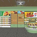 Fruit Kingdom Fresh Fruit Store with Colorful Fruit Displays and Green Storefront