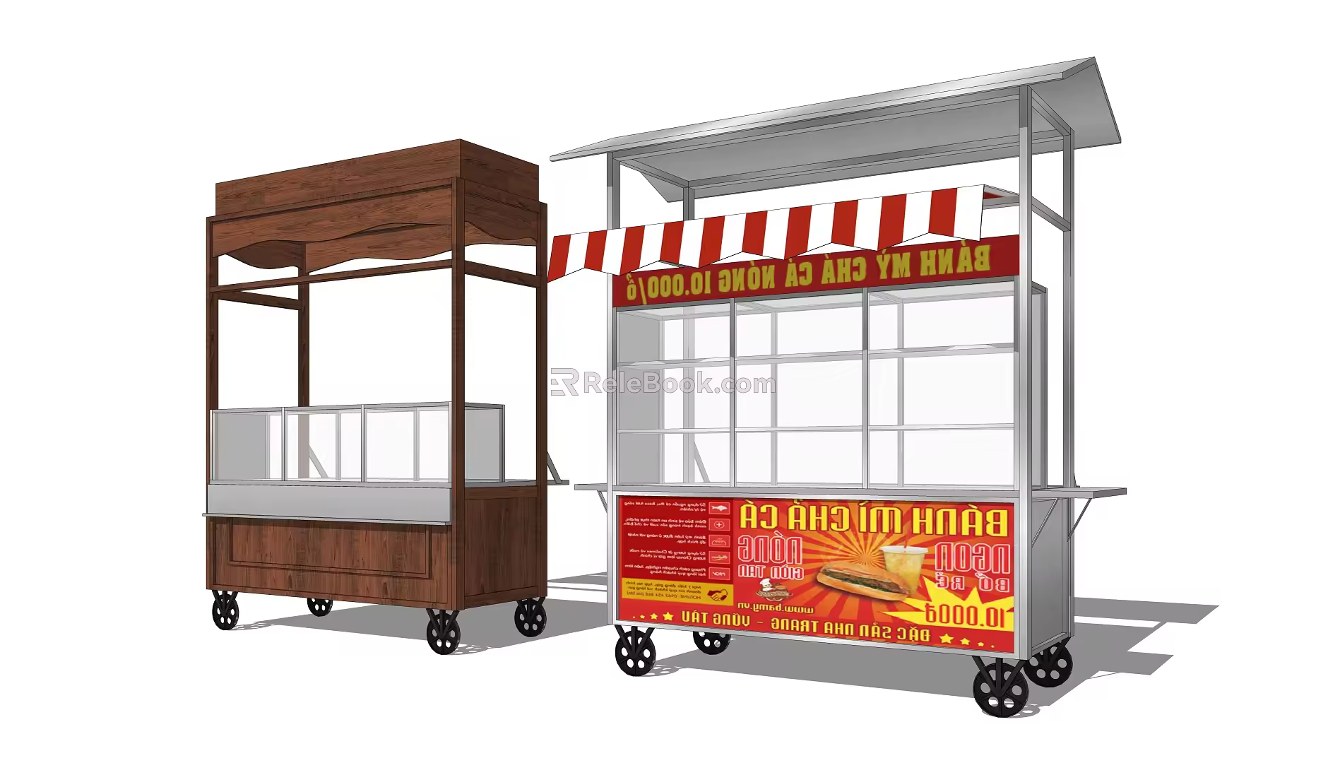Modern Vans Trolley 3d model