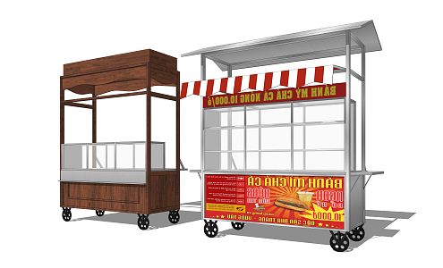 Modern Vans Trolley 3d model