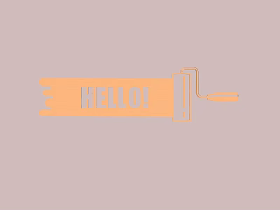 Orange Decorative Pendant With White HELLO Lettering And Hanging Cord Detail Design 3d model