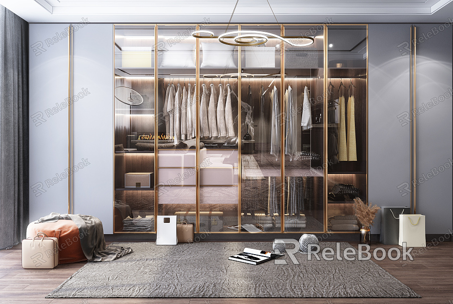 Modern wardrobe model