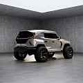 Sleek Silver SUV With Black Rims And Modern Design In Indoor